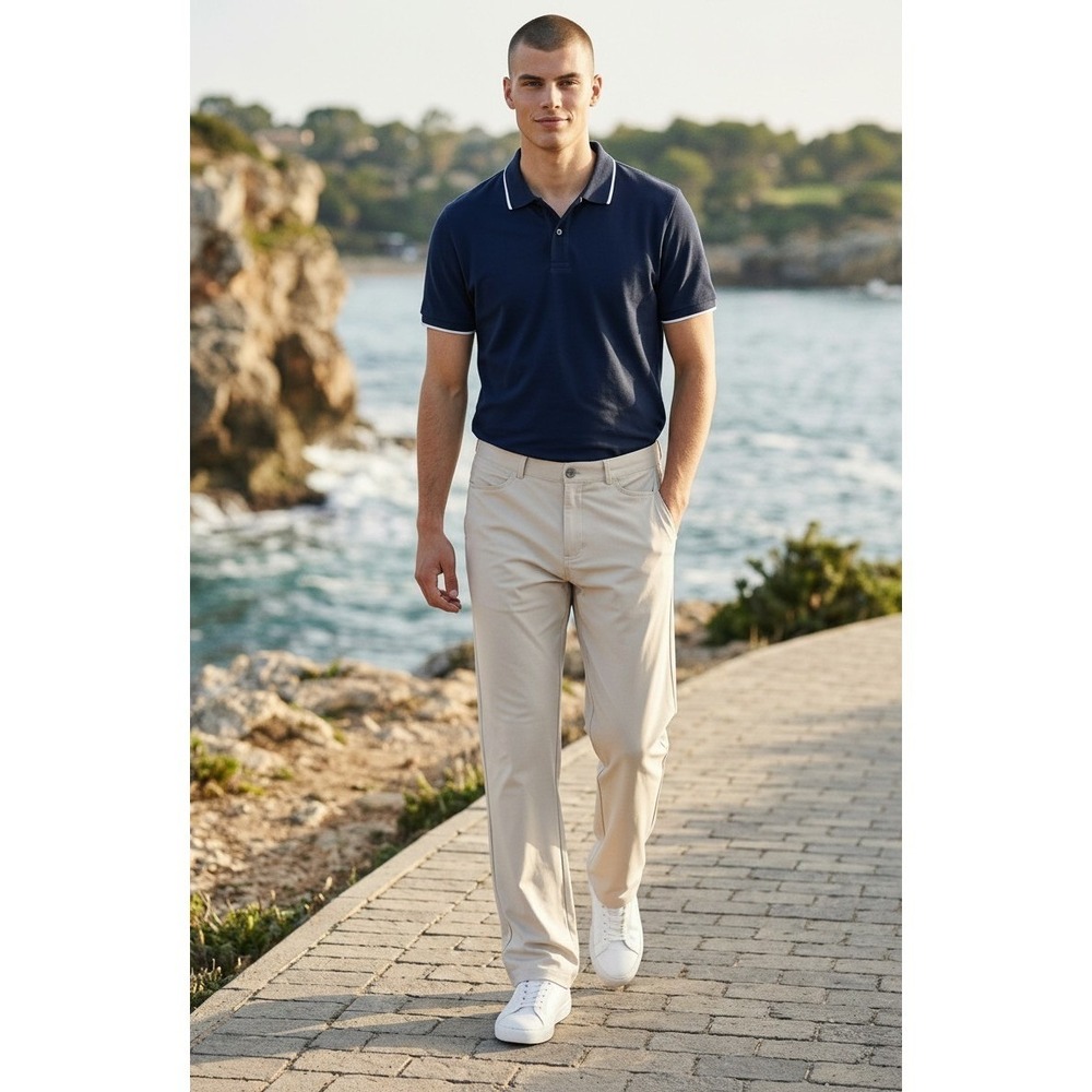 NWT Johnnie-O Fusion Performance Pants Stone Beige Stretch Chino W32x32